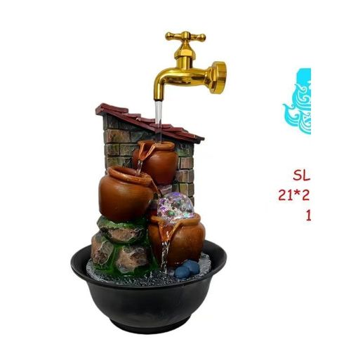 product_image_name-Generic-Decorative Tabletop water fountain with LED light -1