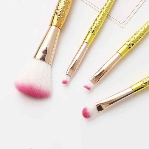 product_image_name-Generic-4Pcs Makeup Brush Set Mermaid Tail. Makeup Tools-1