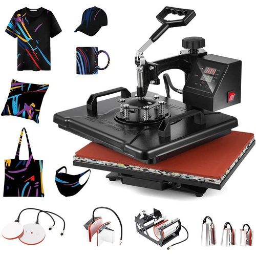 product_image_name-Generic-Transfer Sublimation Heat Press Machine For T-Shirt/Hat/Mug/Plate/Cap Multifunction-2