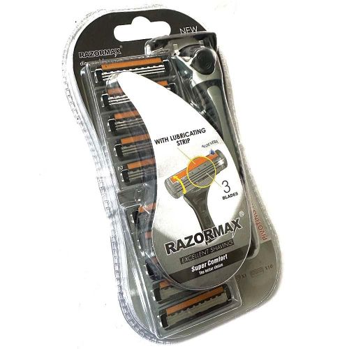 Generic 11 Piece Razormax Set 3-Blade Razors for Men with Lubricating ...