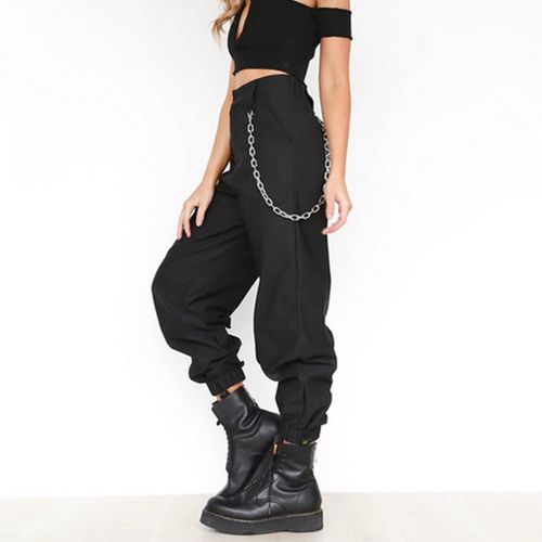 Fashion (black)Fashion Camo Sweatpants Hip Hop Joggers Dance Pants Style  Casual Long Pants Women Cargo Trousers WEF @ Best Price Online