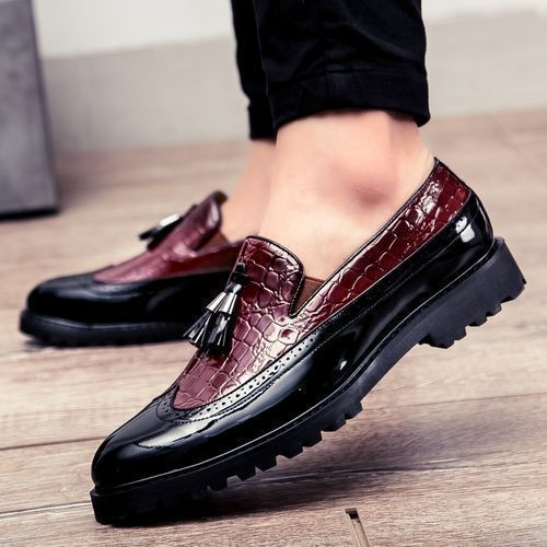 Adroit Fashion Big Size Men Glossy Tassel Brogue Leather Shoes red Best Price Online Jumia Kenya