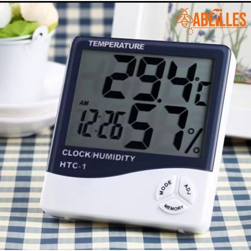 product_image_name-Generic-Indoor outdoor hygrometer ksh 1299. Digital LCD Temperatures humidity meter with clock-1