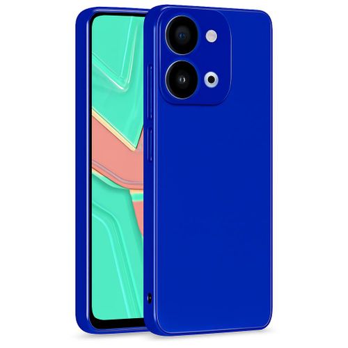 product_image_name-Generic-Soft Silicone Slim Fit Cover Anti-Scratch Shockproof Case for vivo Y28 - Blue-1