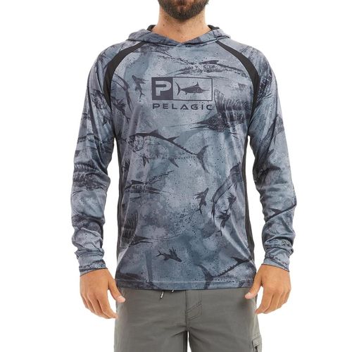 Generic Pelagic Men's Fishing Hoodies Shirt Long Sleeve Sun Protection  Shirts Breathable Fishing Clothing Fishing Poleras @ Best Price Online