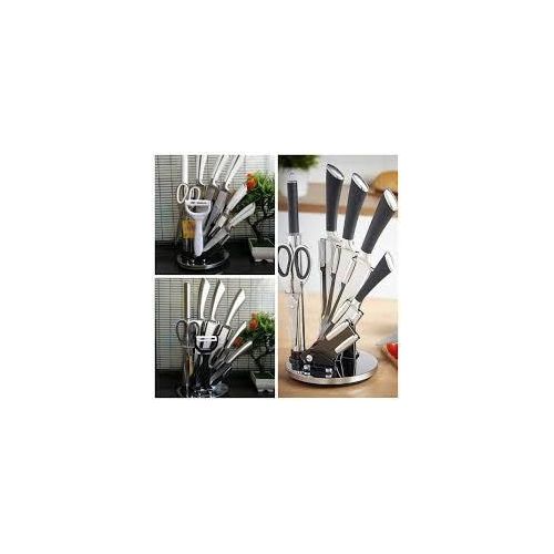product_image_name-Generic-Premium Marble Pattern Kitchen Knife Set With Stand-2