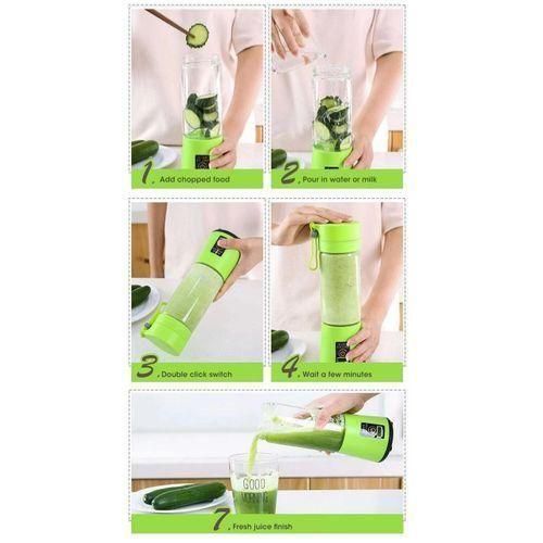 product_image_name-Generic-380ML USB Rechargeable Portable Small Blenders And Juicers -2