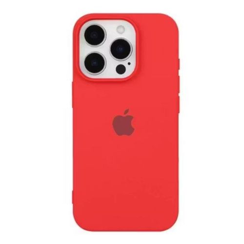 product_image_name-Generic-Premium Red Silicone Shockproof Case for iPhone 16 Pro - Soft Touch Slim Fit-1