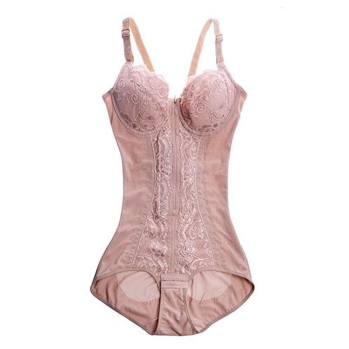 Zipper Front Shapewear Bodysuit