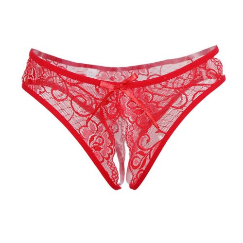 Sexy Lingerie Visible Red Lace Thongs Transparent Women Panties Breathable  G-string Lady Low Rise Underwear Cotton Crotch T-back - AliExpress