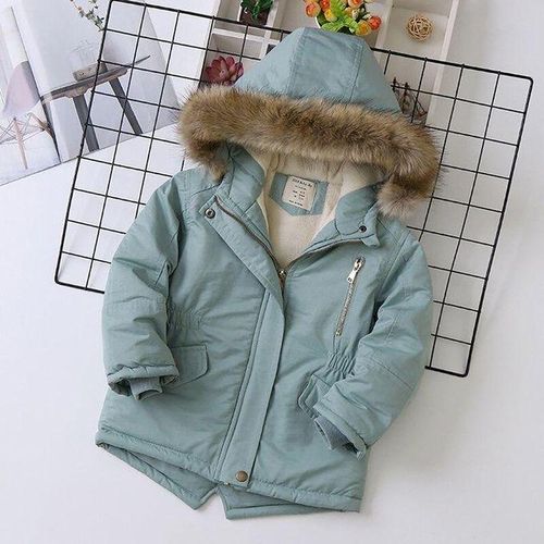 Jean jacket with fur for toddlers shop