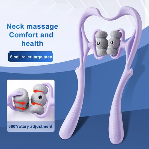 Neck Massager For Pain Relief Deep Tissue 360 Degree Neck Roller