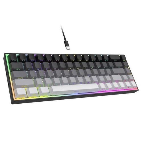 Generic Hot Swap 68 Keys Gaming Keyboard PBT Side Printed Keycaps Blue ...