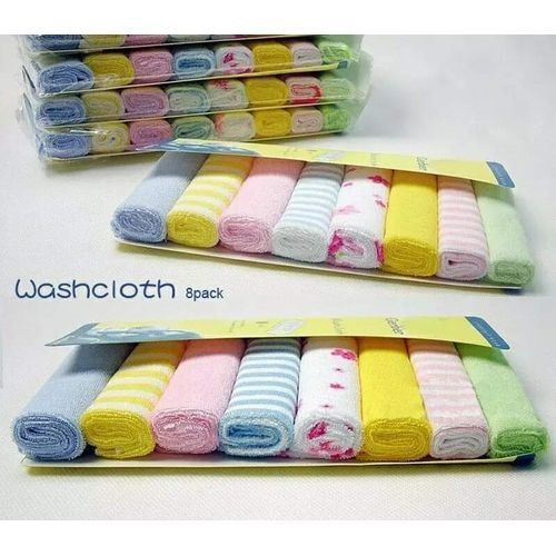 Fashion Baby Wash Towels 8 Pieces Unisex Very Absorbent