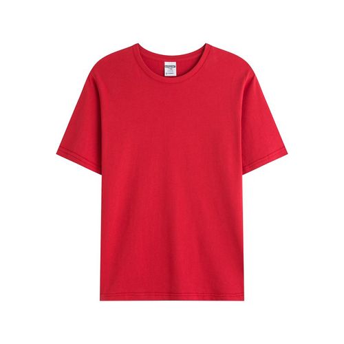 plusS Men Plus Size Red Typography Printed Cotton T-shirt –