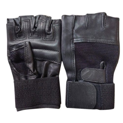 product_image_name-Generic-Gym Leather Gloves for Weight Lifting -2
