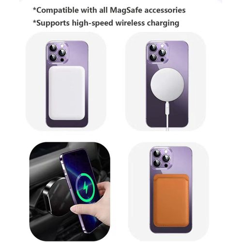 product_image_name-Generic-Magnetic Case For IPhone 13 Pro Compatible With MagSafe Built-in Camera Lens Protector-4