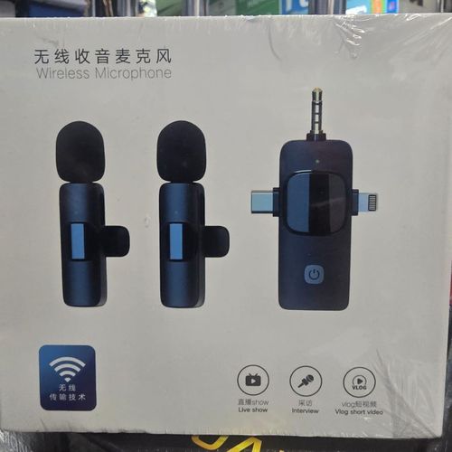 product_image_name-Generic-Dual Wireless Mic with 3-in-1 Output for Streaming, Filming, Teaching-5