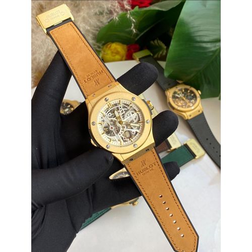 product_image_name-Classic-HUBLOT Luxury Automatic Watch for Men – Tourbillon Engineering with Elegant Suede Strap-2