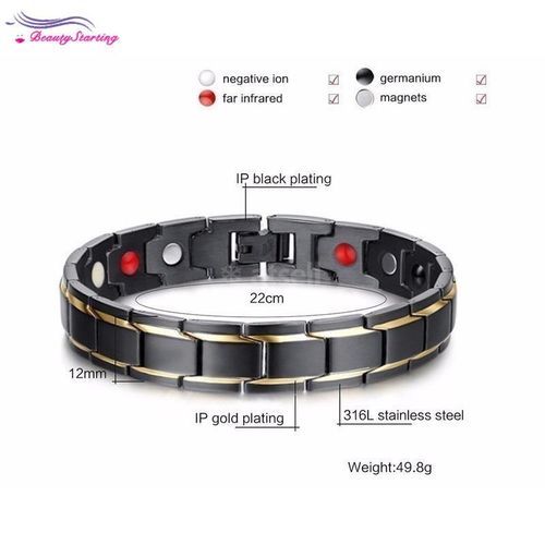 Hot Sale Luxury Fashion Health Energy Bracelet Men Stainless Steel Bio  Magnetic Anti-fatigue Anti-radiation Bracelets Jewelry Magnetic bracelet |  Lazada