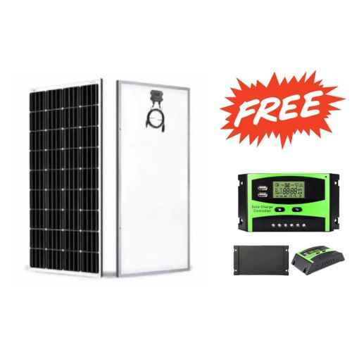 product_image_name-Max Solar-350W Solar Panel All Weather Solar Panel + Free 10A Solar Charge Controller -1