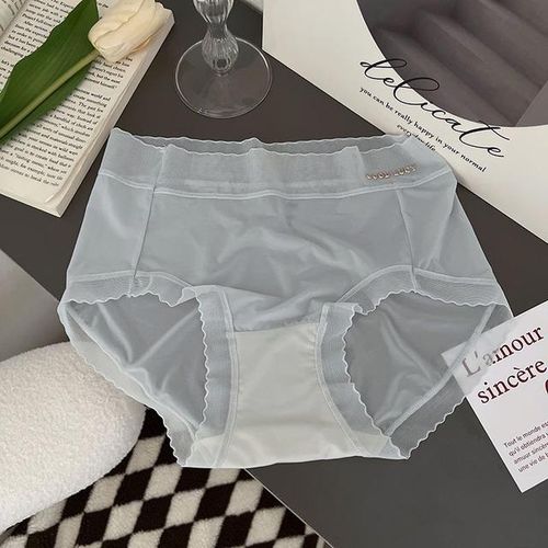 Generic M-Xl European Panty Women's Underwear Sexy Lace Panties Plus Size  Cut-Out Briefs Girls' Mid Waist Seamless Underpants @ Best Price Online
