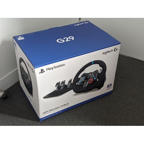 Logitech G29 Driving Force Racing Wheel for PS5, PS4, PC + Logitech Driving  Forc
