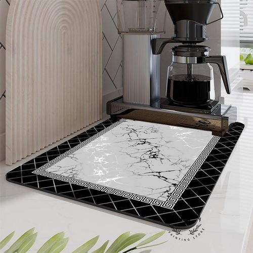 Generic TW 101 2 Marble Style Dish Drying Mat Soft Rubber Draining Pad Non Slip Super Absorbent Coffee Machine Mat Placemat Dining Table Decor Best Price Online Jumia Kenya