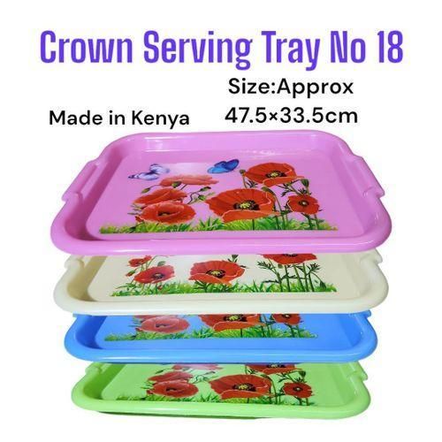 product_image_name-Crown-elegant Plastic adix serving tray deco no18 4pcs-1