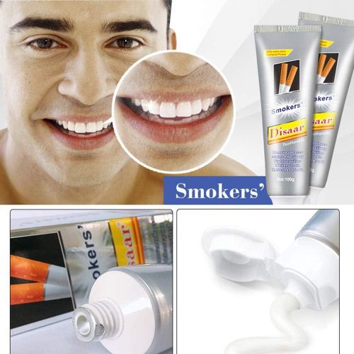 product_image_name-Disaar-Smokers Toothpaste Removes Tobacco Stains Fresh Minty Breath Strengthens Teeth Against Cavities 100g / 3.38fl.oz-3