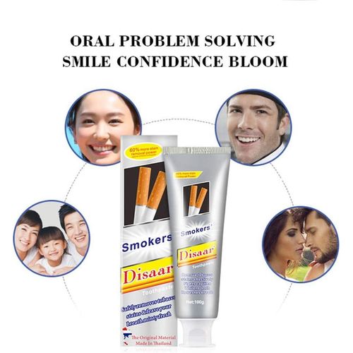 product_image_name-Disaar-Smokers Toothpaste Removes Tobacco Stains Fresh Minty Breath Strengthens Teeth Against Cavities 100g / 3.38fl.oz-8