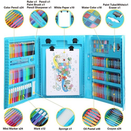 Generic Kids Coloring Set-208pieces @ Best Price Online