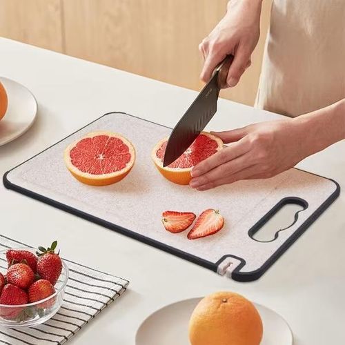 product_image_name-Generic-Double Sided S/Steel & Wheat Straw Chopping Board-2