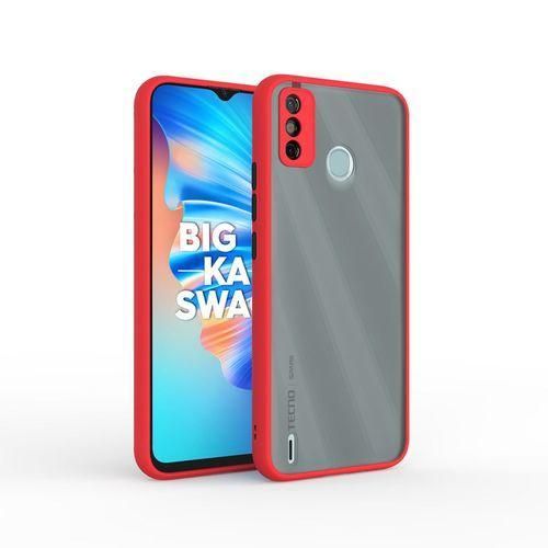 product_image_name-Generic-Tecno Spark 6 Go Phone Case, Translucent Frosted Smoke Mobile Cover with Raised Camera Protection for Sixth Device-6