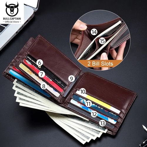 product_image_name-Bullcaptain-Men's Genuine Leather Wallet-3