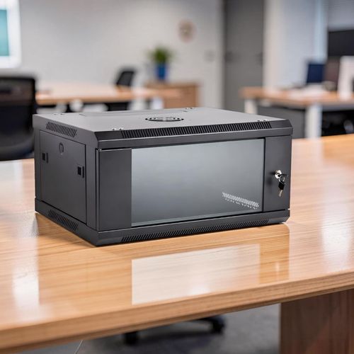 product_image_name-Generic-Quick Release Front Door Excellent Access Server Rack Enclosure Secure Storage 4U Wall Mount Data Cabinet -1