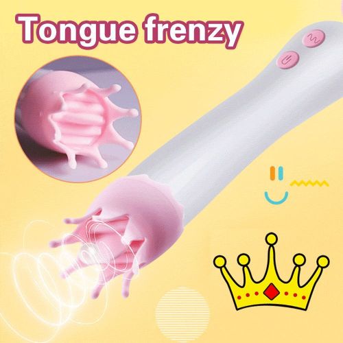 product_image_name-Generic-Licking & Sucking Nipple & Clitoral Tongue G Spot Stimulator Dildo Vibrator For Women- Pink-5