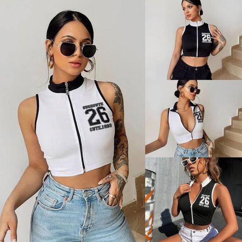 product_image_name-Generic-ladies classic front zip Crop Top-1