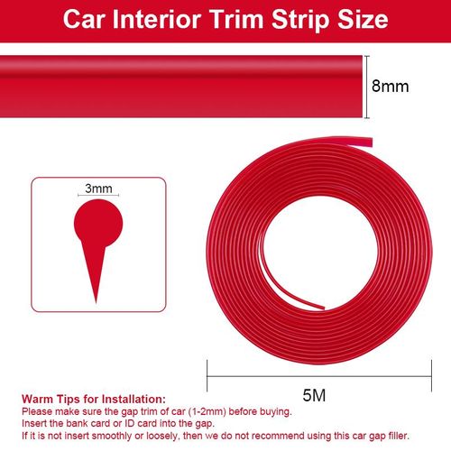 How to install Car Interior Gap Decorative Line Mouldings Trim