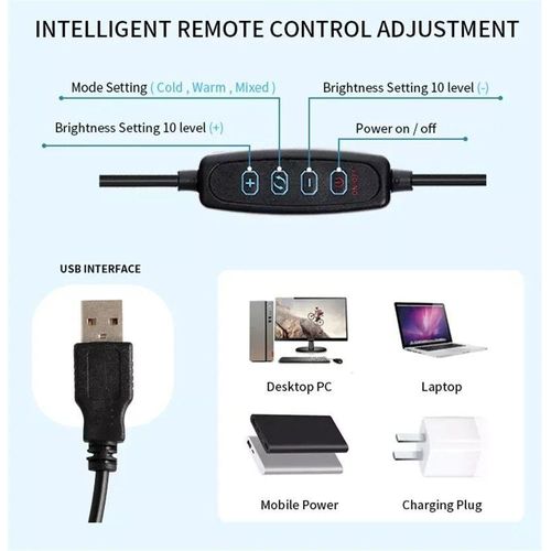 product_image_name-Generic-Professional 10 Inch LED Ring Light – High-Brightness Lamp for Vloggers-3