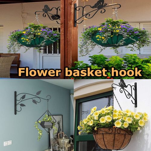 Generic Cast Iron Plant Hanger Flower Basket Hook For Indoor @ Best Price  Online