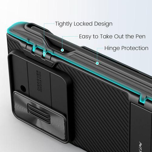 product_image_name-Generic-Nilkin Samsung Galaxy Z Fold 6 Case With S Pen Holder & Hinge Protection Hidden Kickstand Slide Camera Cover CamShield Pro Slim Protective Case For Galaxy Z Fold 6 5G-2