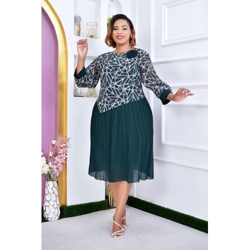 Fashion Elegant Green Skater Dress - Women's Chiffon, Casual, All Sizes @  Best Price Online | Jumia Kenya