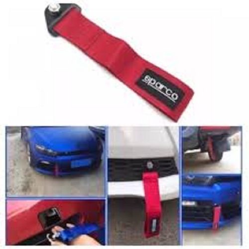 BBM Tow Belt and Strap Universal Front & Rear Tow Strap, Towing Belt , Tow  Hook With Nut Bolt(Random Colours Orange, Blue, Yellow and Green) for Honda  City ZX Front and Rear