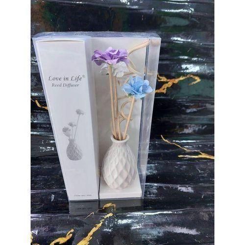product_image_name-Generic-Decorative Flower Reed Diffuser Set – Glass/Ceramic Vase with 50ml Long-Lasting Essential Oil-7