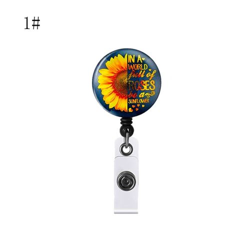 Generic Cute Sunflower Retractable Nurse Badge Reel Clip @ Best Price  Online