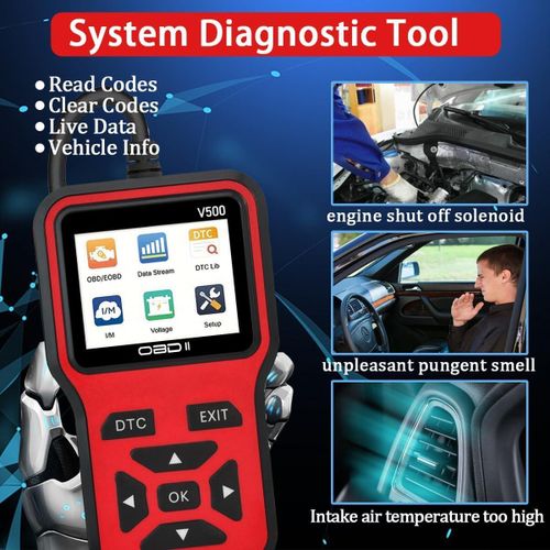 product_image_name-Generic-OBD2 Scanner Diagnostic Tool - Check Engine Light Code Scanner Tool with Reset, DTC, Data Stream, I/M Readiness, Car & Truck Scan Tool for All Vehicles Since 1996-2