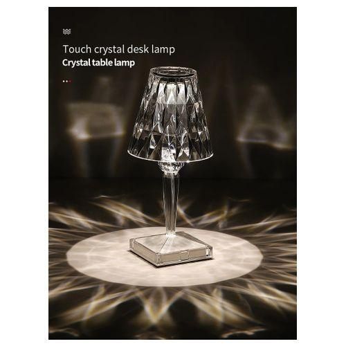 Crystal Lamp, Decorative Crystal Table Lamp With 3-way Dimmable