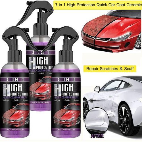 Generic 3 In 1 High Protection Car Polish Spray Ceramic/Plastic