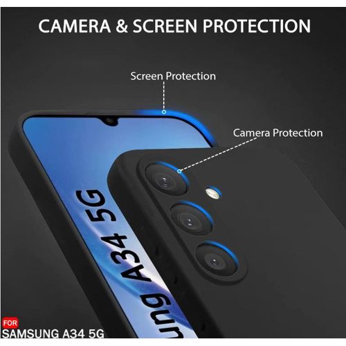 product_image_name-Samsung-Silicone Cover for A34 – Shockproof, Slim Fit, Anti-Slip Protective Case – Black-5
